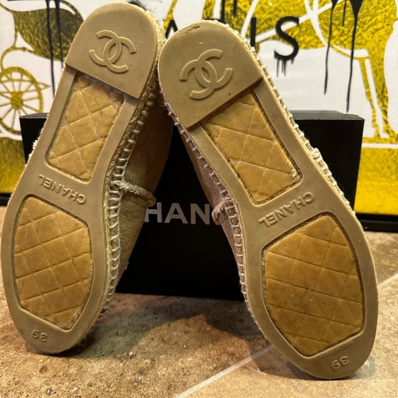 Chanel Black and tan canvas Espadrilles EU 39  Excellent condition - Picture 6 of 9
